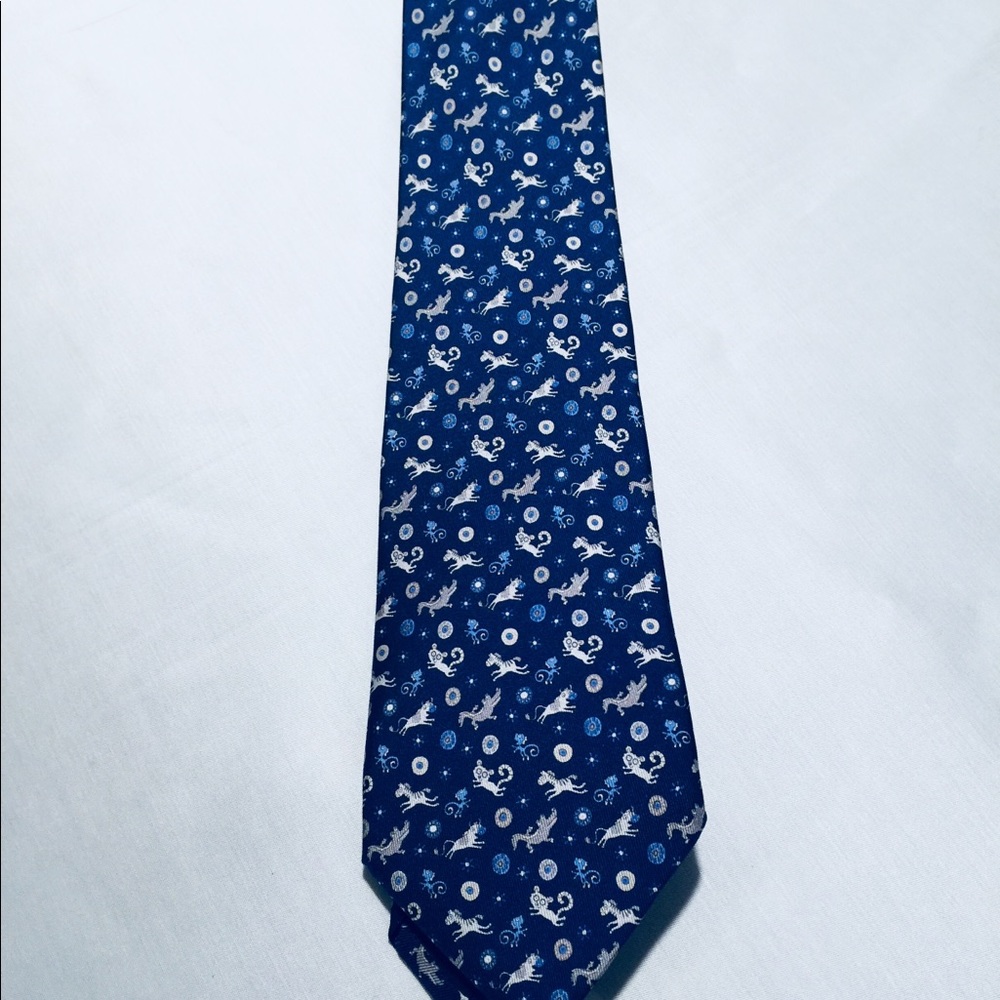 Salvatore Ferragamo Tie with animal pattern